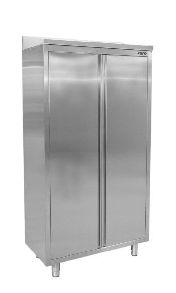 SARO Edelstahlhochschrank 2 Flügeltüren 1000mm