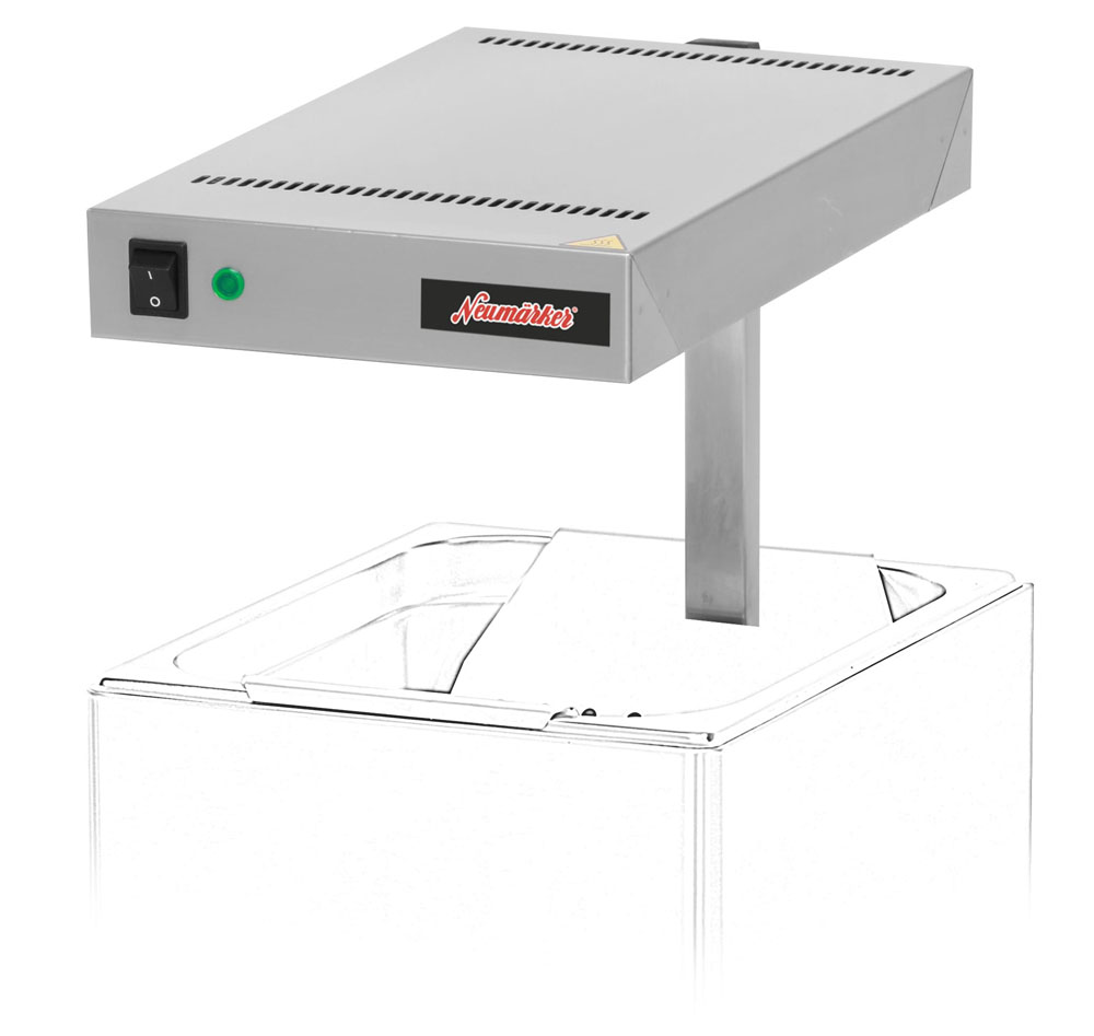 Pommeswärmer 1000W Profi - Wärmelampe Für Restaurant & Imbiss