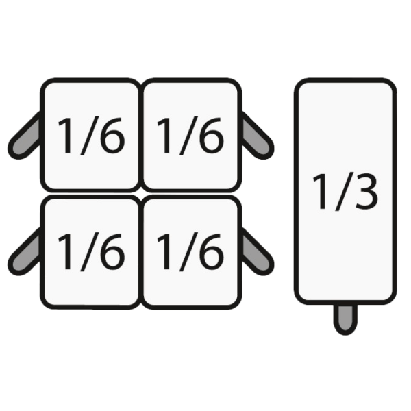 SARO Nudelkorbset 4 x 1/6 + 1 x 1/3