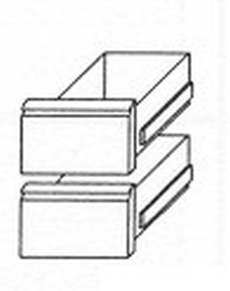 KBS Schubladensatz 1/2 +1/2 Kühltischschubladensatz