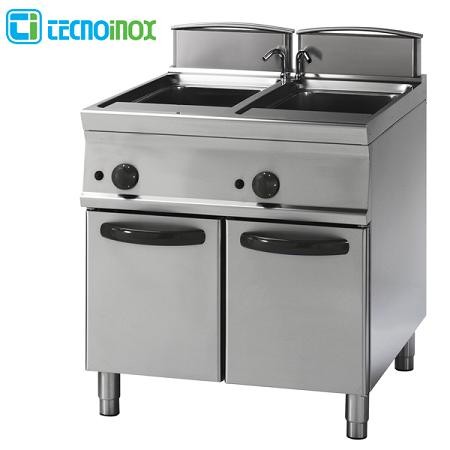 Gas-Multikocher Tecnoinox 2x26 Liter CP8FG7 Gastro-Nudelkocher