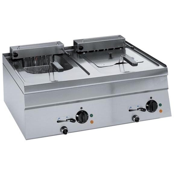 Tecnoinox Fritteuse, Elektro, 12kW mit 2 Becken 8+8lt.
