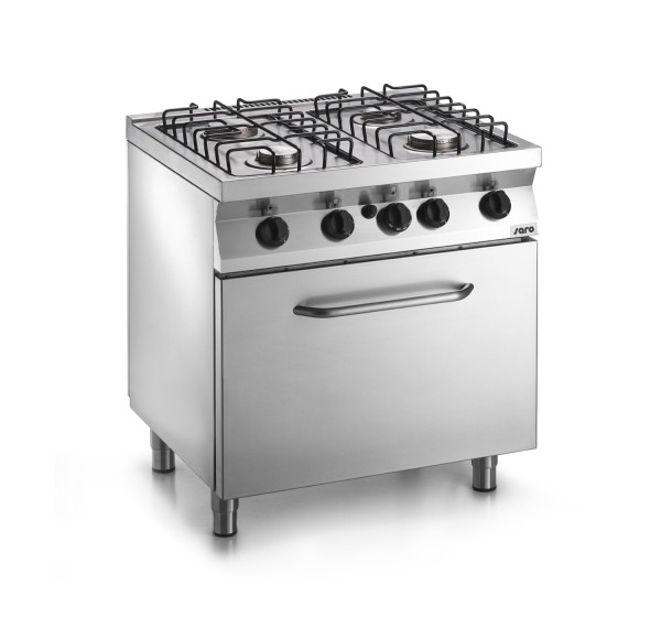 SARO Fast-Serie Gasherd mit Gasbackofen F7/FUG4LO