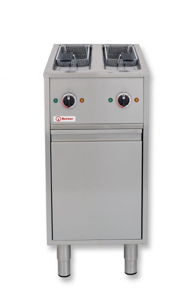 Berner BFHM40_2 Elektro Fritteuse Standgerät mit 2 Becken