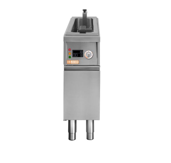 LOCHER 228514 Elektro-Fritteuse, 1 Becken mit - Korbhebeautomatik 1 x 16 Liter