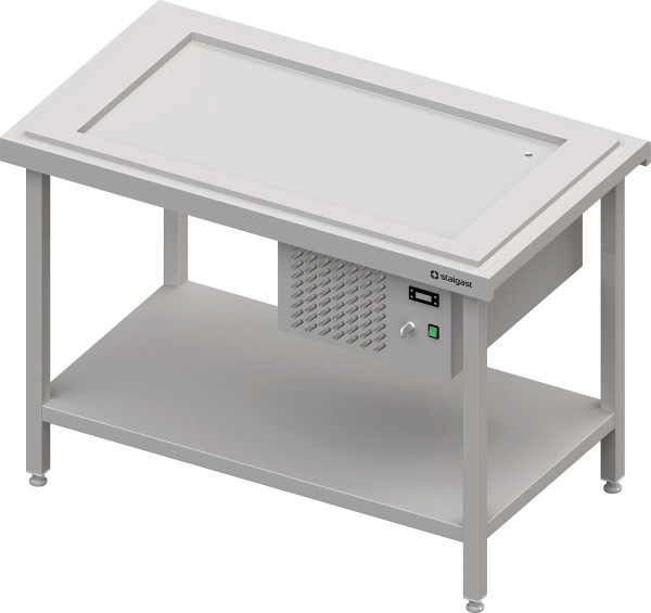 STALGAST Kaltausgabe mit einer Kühlplatte 3x GN1/1, 1245x735x880, Granitabdeckung "Standard G1"