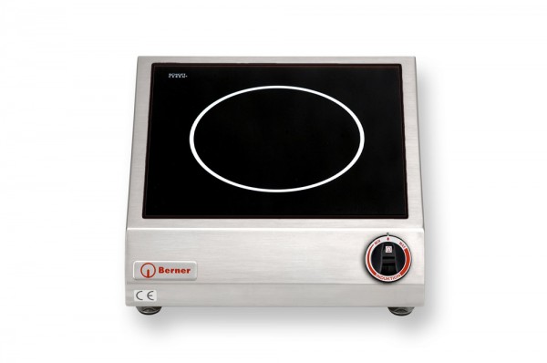 Berner BI1KS2.5 Auftisch-Induktionsherd flach mit 1 Kochstelle