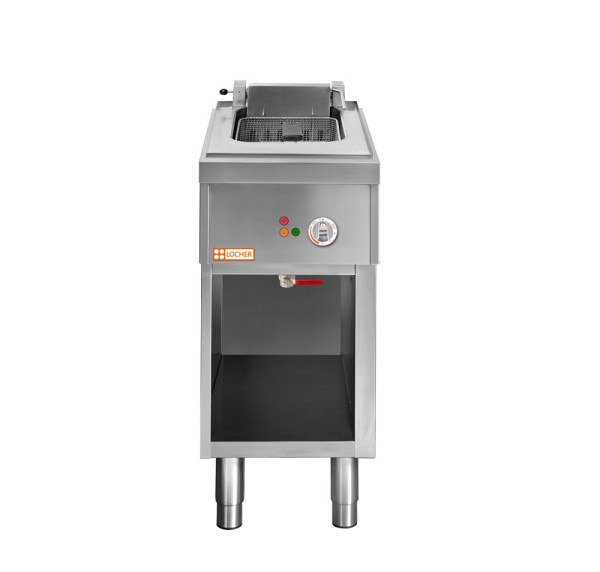 LOCHER 228501 Elektro-Fritteuse mit 1 Becken, 1 x 15 Liter