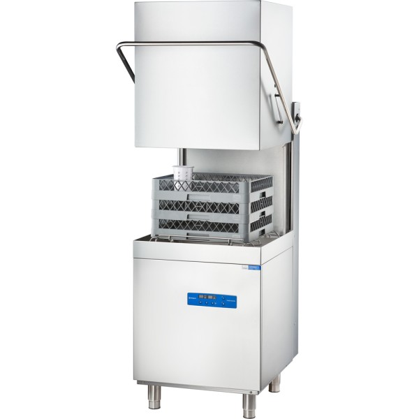 STALGAST Edelstahl Haubenspülmaschine Digital Power mit Klarspülmittel-, Reinigerdosier- und Klarspü