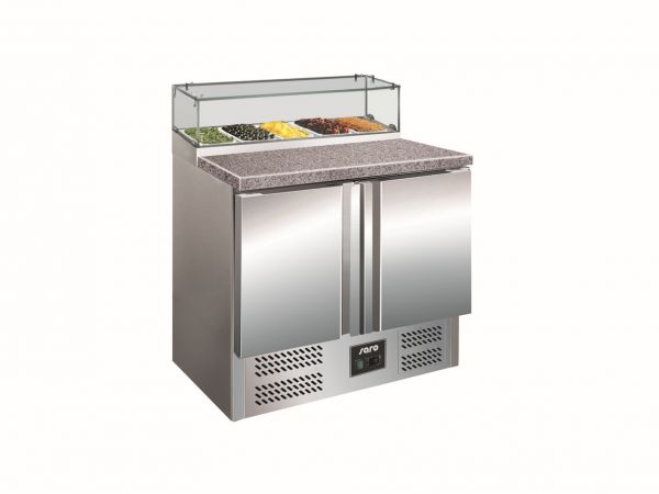 SARO Pizzatisch mit Glasaufsatz PS 200 G