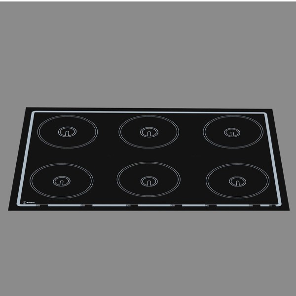 Berner BI6EG21BITC Induktionsherd mit 6 Kochstellen und ITC