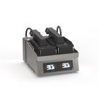 FKI Clamshell Grill CT 600-2, 2 Platten (1/2 + 1/2) Turbomatic-Kontakt-Grill