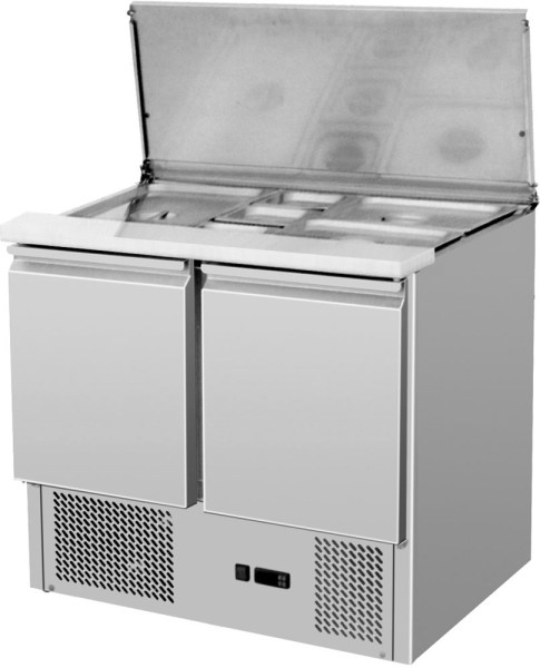 PROFIKOCHER 522854 Saladette „Compact“ mit Deckel 2xGN1/1+3xGN1/6