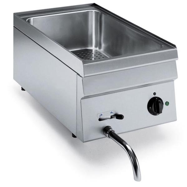 Tecnoinox Bainmarie, Gas, 2kW mit 1 Becken für GN 1/1 H=150mm