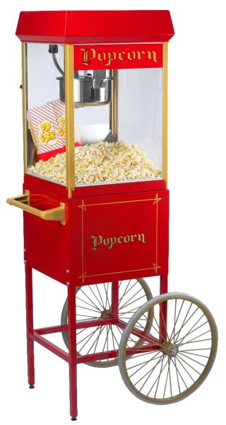 2-Rad Unterwagen für Popcorn-Maschine 8 Oz/230 Gramm