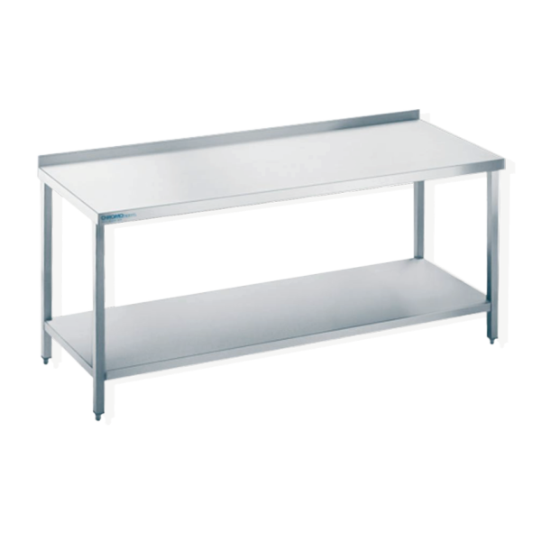 CHROMOnorm Arbeitstisch mit Zwischenboden - verschiedene Ausführungen