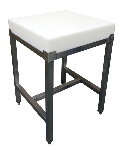 SARO Hackblock mit Edelstahlrahmen 600x600 AISI 430
