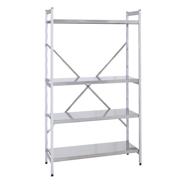 Regal, Alu 1100x500x1800mm, 4 Borde