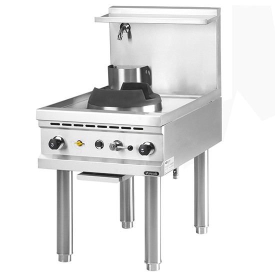 NAYATI Power Wokherd / Chinaherd, Gas, 1 Brenner mit 18 kW, Wasser-Überflutungsystem