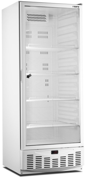SARO Kühlschrank mit Glastür Modell MM5 PV, weiß