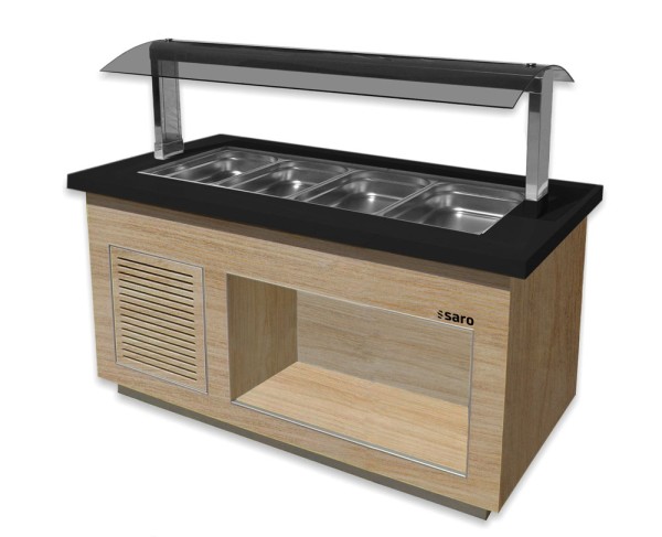 SARO Heißes Buffet für 4x 1/1 GN, Modell PREMIUM LINE SB-H170 OAK