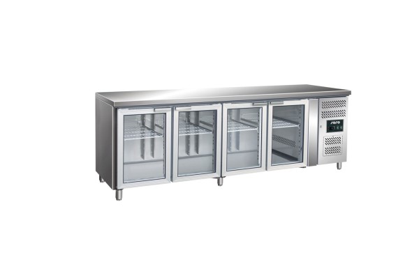 SARO Kühltisch mit Glastür GN 4100 TNG