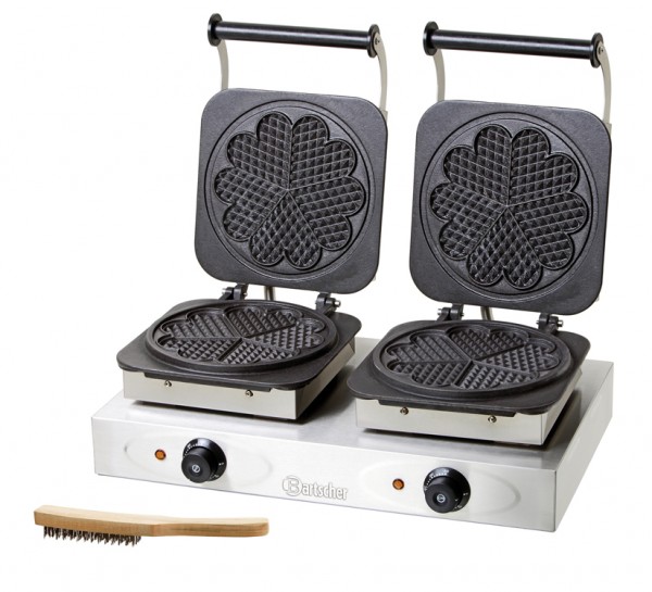 Bartscher Waffeleisen mit 2 Herzformen - 370161