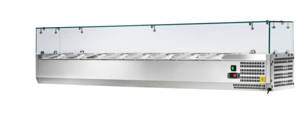 PROFIKOCHER 522833 Kühlaufsatzvitrine 8x GN1/3