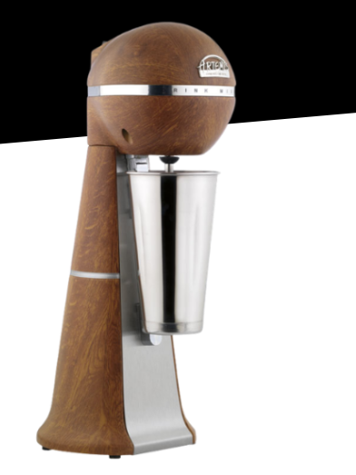 Frappe Getränkemixer A-2001 Eiche 15.000 bis 22.000 U/min ARTEMIS by NOSCH mit Edelstahl-Becher