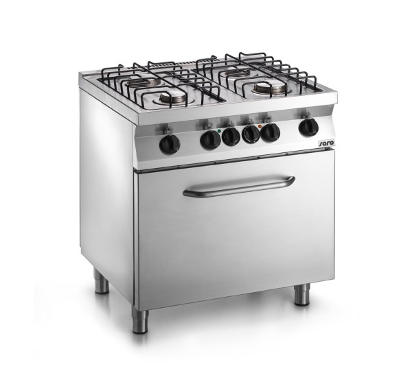 SARO Fast-Serie Gasherd mit Elektrobackofen F7/FUG6LE
