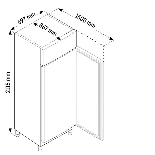 Liebherr GGPv 6570 Profiline Umluft-Tiefkühlschrank GN 2/1 Volledelstahl | GastroXtrem