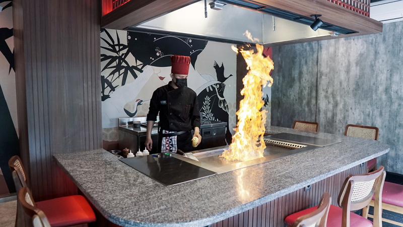 NAYATI Teppanyaki-Grill, Gas, 21 kW, Grillplatte, für traditionell