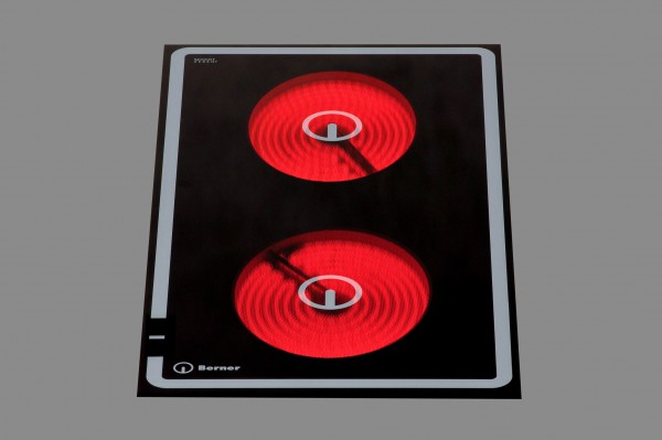 Berner BS2CESKK 6 kW Doppelceranfeld Tiefe 60 cm für die Gastronomieküche