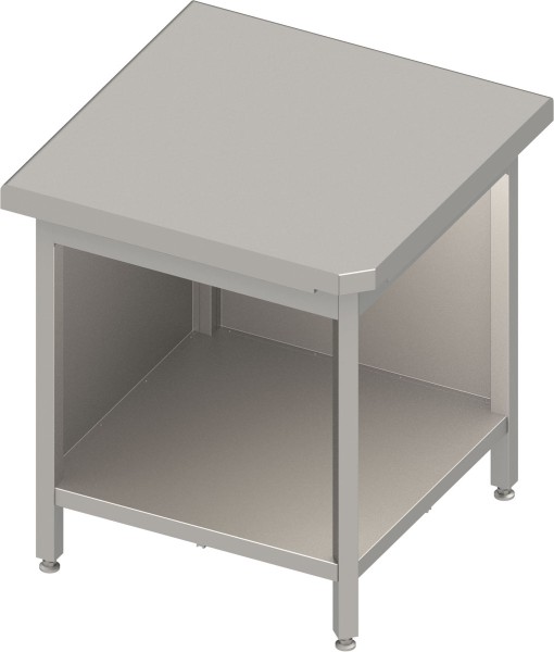 STALGAST Eckmodul 90° "Free Flow" mit offenem Unterschrank 785x785x880 mm Granitabdeckung "Standard