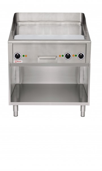 Berner BGDC140 Bratplatte Beef & Burger glatt hartverchromt Elektro