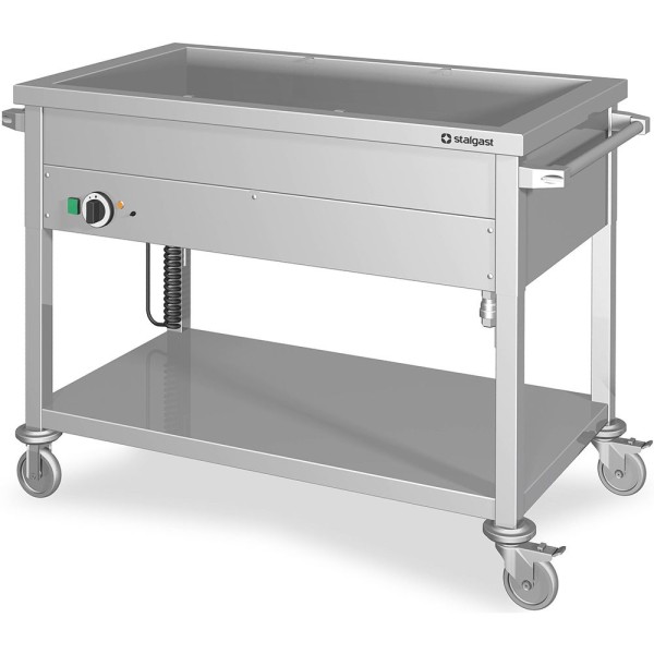 STALGAST Edelstahl Bain-Marie Wagen mit 1 Becken T600mm