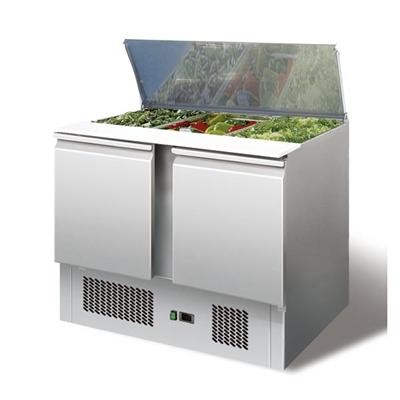 GastroXtrem Saladette 3 x GN 1/1, Edelstahl, Umluft für die Gastronomie