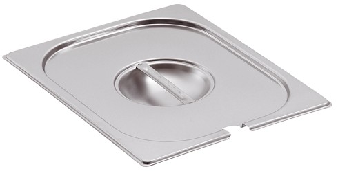 GN-Deckel Edelstahl 1/1, Löffelaussparung