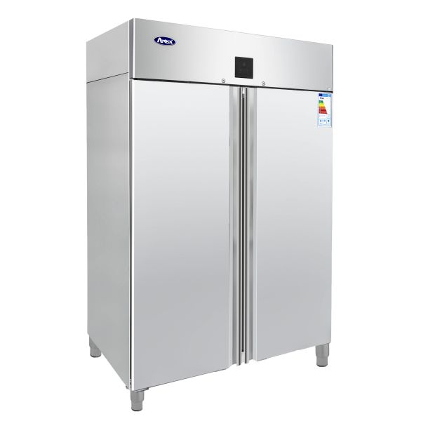 Umluft-Gastro-Kühlschrank MBF8117GR Edelstahl 1300 Liter ATOSA