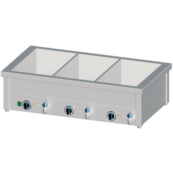 STALGAST Edelstahl Bain-Marie Tischergerät mit separaten Becken T600mm