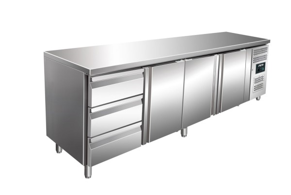 SARO Kühltisch inkl. 3er Schubladenset KYLJA 4130 TN