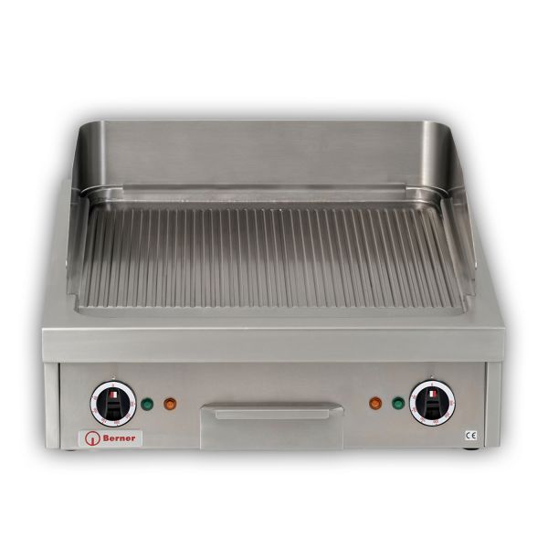 Berner BGHAR60Speed Bratplatte hoch gerillt Snack Line 9,4 kW 2 Heizzonen
