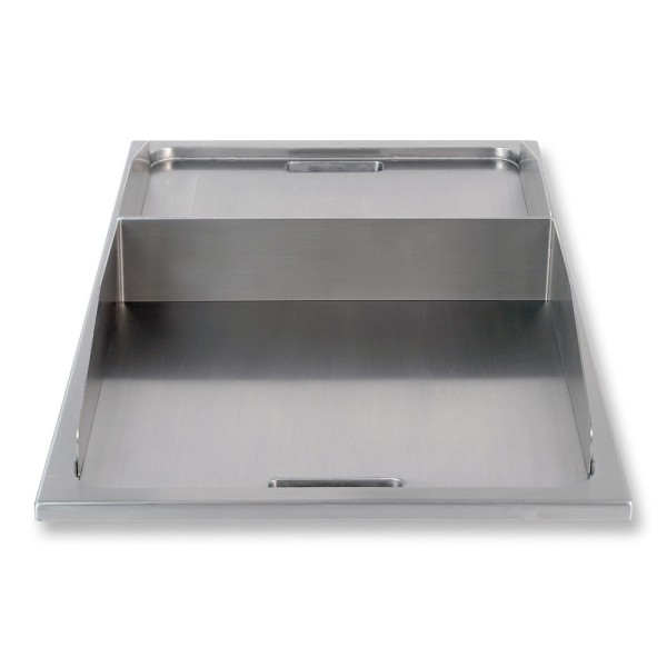 Berner BGE970C Einbau-Bratplatte hartverchromt beidseitig bedienbar