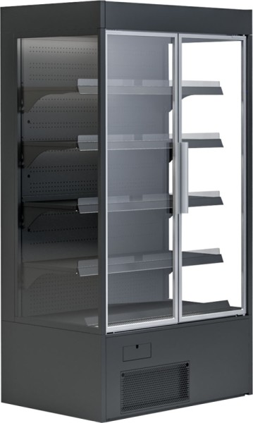 KBS Wandkühlregal Variant 167 Black Line mit Drehtüren