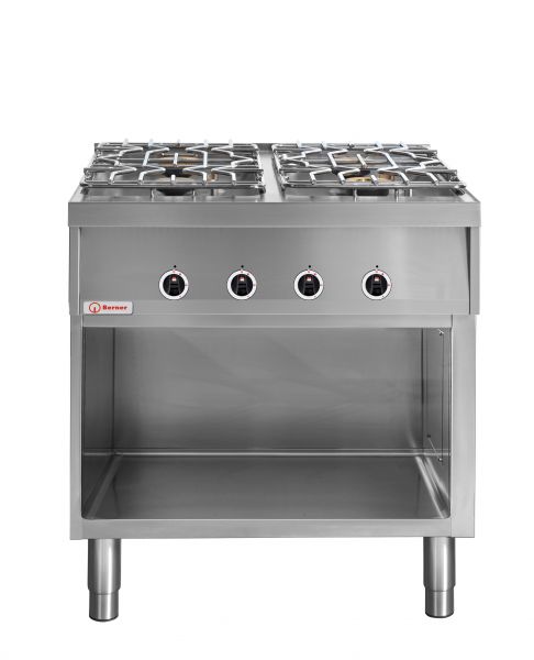 Power Gasherd 22 kW Berner BHG4P70 mit 4 Kochstellen als Zweikreisbrenner