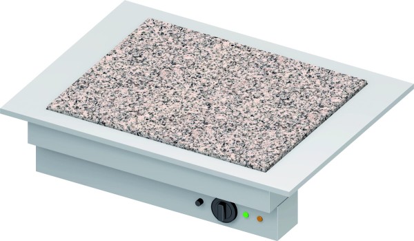 STALGAST Wärmeplatte "Drop-In" aus Granit 2xGN 1/1 830x620x270 mm Edelstahlabdeckung