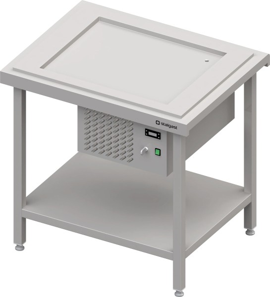 STALGAST Kaltausgabe mit einer Kühlplatte 2x GN1/1, 920x735x880, Edelstahlabdeckung