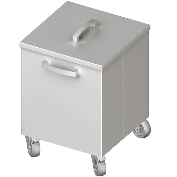 STALGAST Edelstahl Abfallbehälter fahrbar