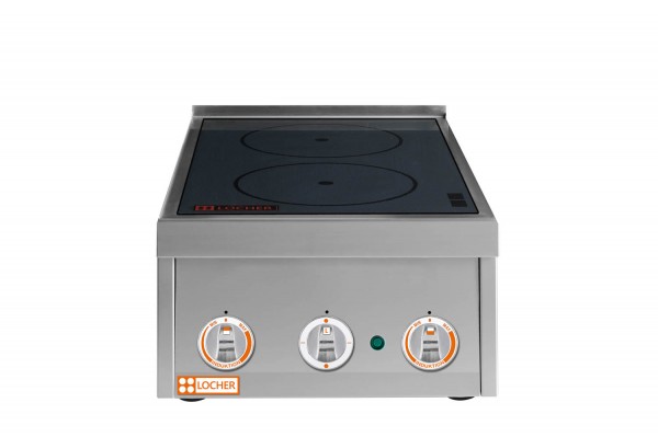 LOCHER 2-fach Auftisch Induktionsherd 216202 3,5 kW by BERNER Kochsysteme