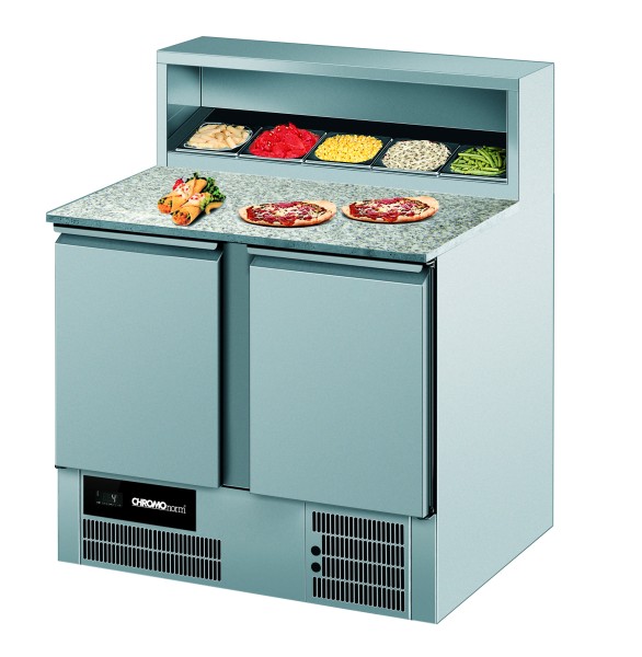 CHROMOnorm BELEGSTATION / PIZZAKÜHLTISCH BR 795 - GN 1/1 - 2 TÜREN